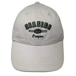 Cameo Seaside Oregon Baseball Cap Beige OS Strapback Embroidered Travel Hat